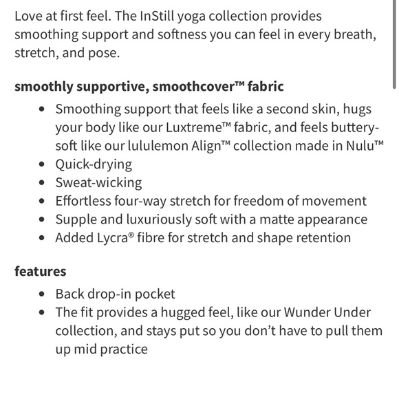 NWT Lululemon InStill High-Rise Crop 23" True Navy Size 4 - Picture 9 of 9